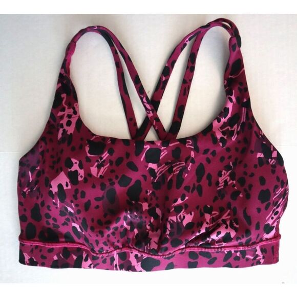 Lululemon 3-Pc Set Sz 6/4 Cheetah Camo Magenta/Purp Sculpt Tank Shorts Sport Bra - Picture 11 of 16